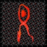 Whimsy(red on black with white whimsies)